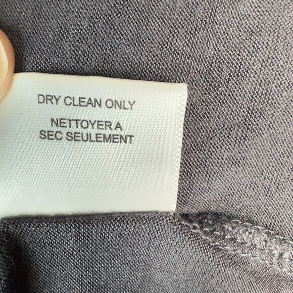 Anthropologie Ric Rac Dress Womens Size XS Rising‎ Vapors Grey Ruffle Keyhole - Picture 10 of 10